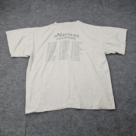 Masters Tournament Shirt Mens XL White PGA Golf 2009 Made in USA Distressed Tee - Picture 1 of 6